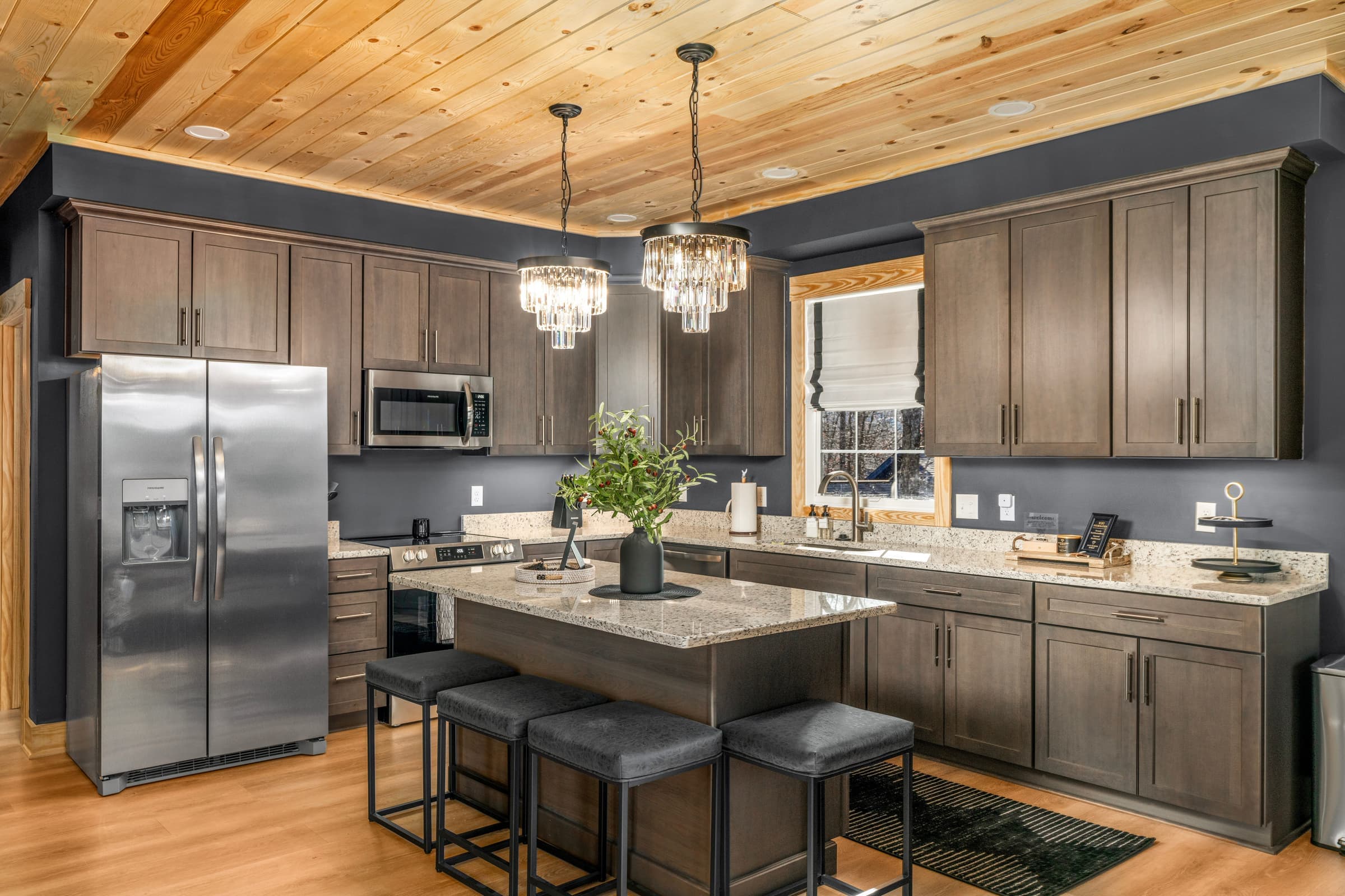 Chef's kitchen with island