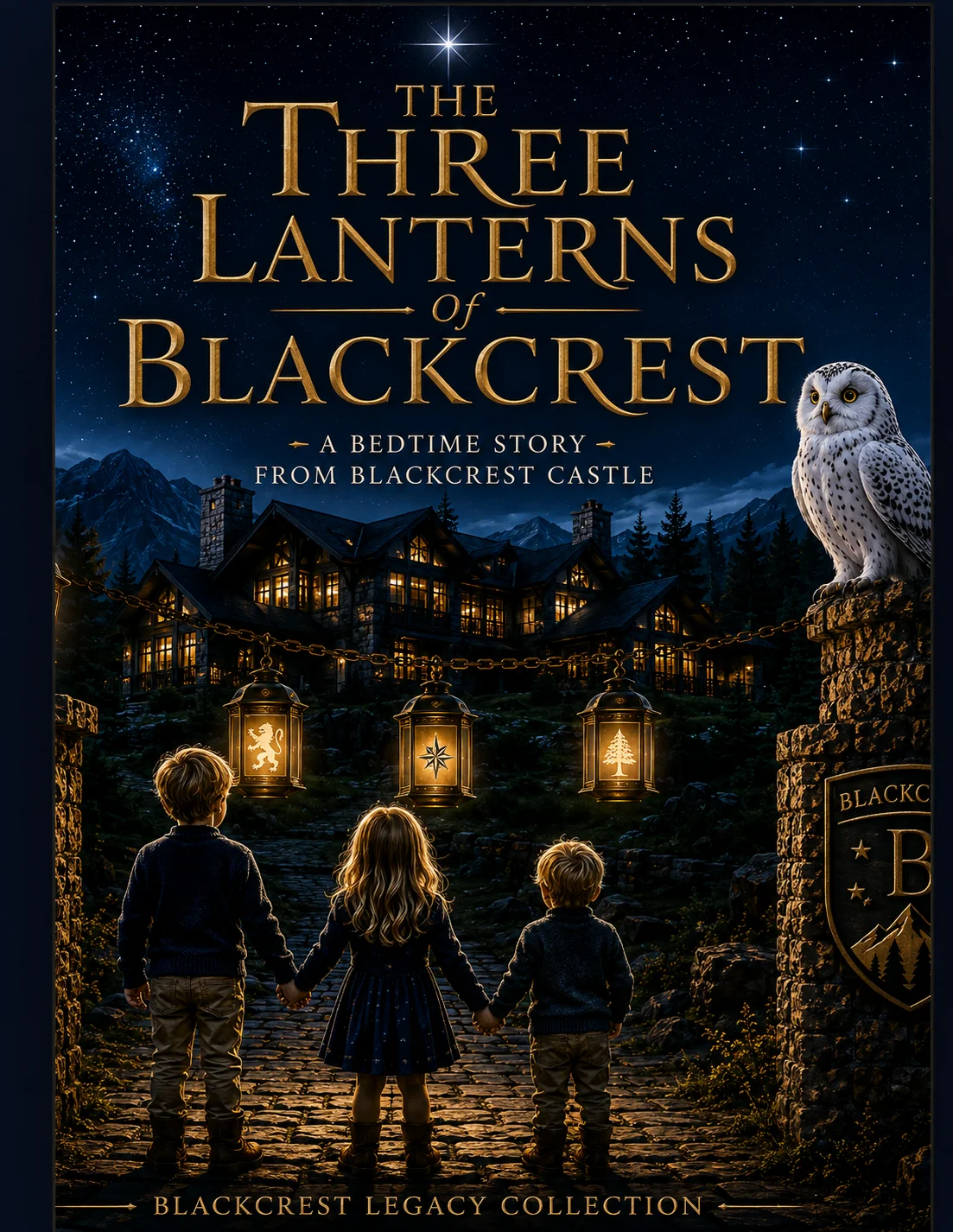 The Three Lanterns of Blackcrest — cover